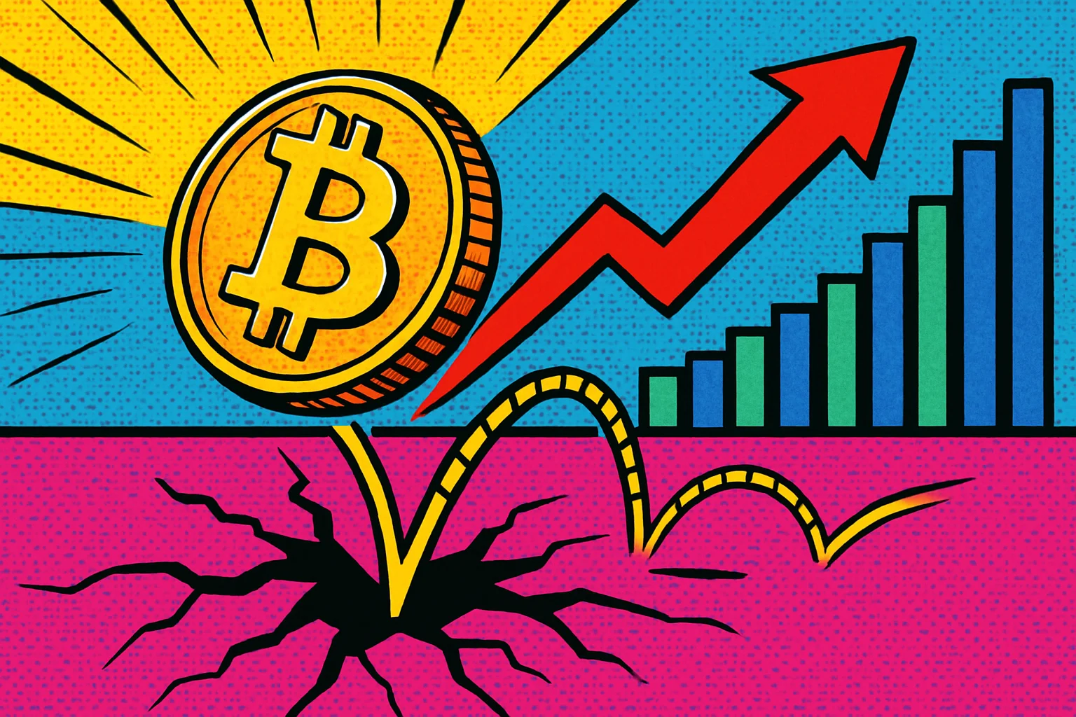 Bitcoin rebota 9% tras tocar 74.000 dólares pese a alza de tasas Fed